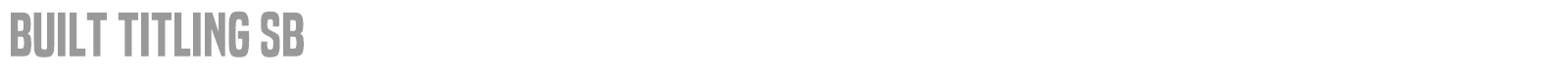 Built Titling font preview